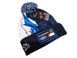 M-Sport 2024/25 Car inspired Winter Hat with White/Blue Bobble